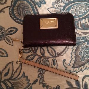 Michael Kors Wristlet - Brown w/ Gold Hardware